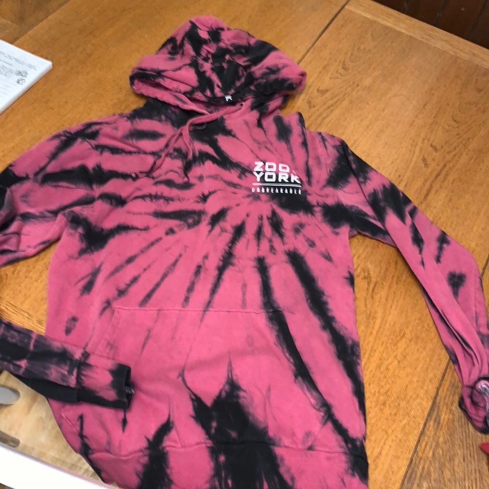 Zoo Zork graphic tie dye hoodie